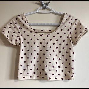 Polka Dot Crop Top
